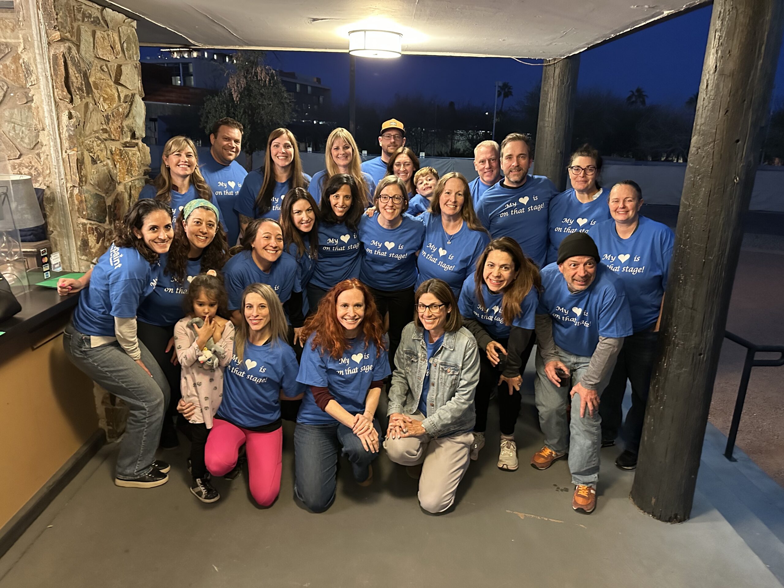 The parents at Greasepaint Youth Theatre